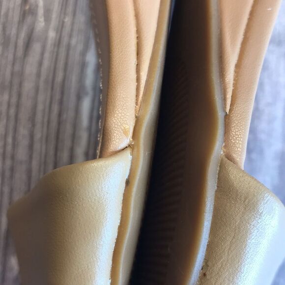 ALFANI Tiresa Tan Leather Wedge Sandals - Picture 8 of 16